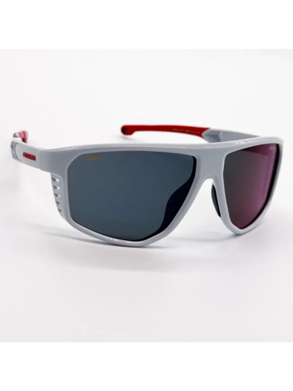 New CARRERA CARDUC 051/S 268/Z0 White Gray Shield Unisex Sunglasses